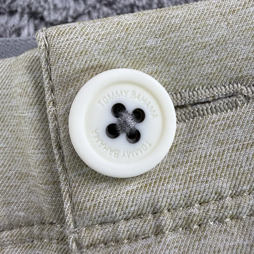 Tommy Bahama On Par 5 Pocket Pants Men 35x30 Beige Stretch Golf Activewear Chino